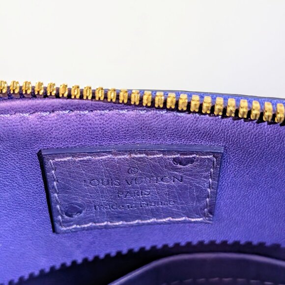 Louis Vuitton Purple Alma BB in Ostrich Leather - Picture 15 of 16